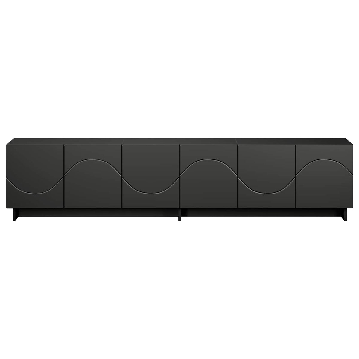 TV Stand 180 x 34.5 x 40 cm Black Engineered Wood