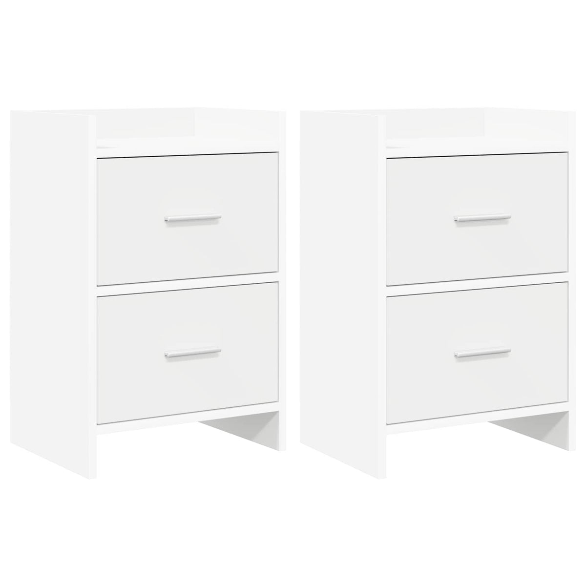 Bedside Tables 2 pcs White 40 x 30 x 60 cm Engineered Wood
