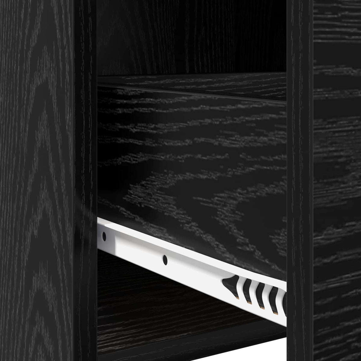 Bedside Tables Black Oak 40 x 30 x 60 cm Engineered Wood