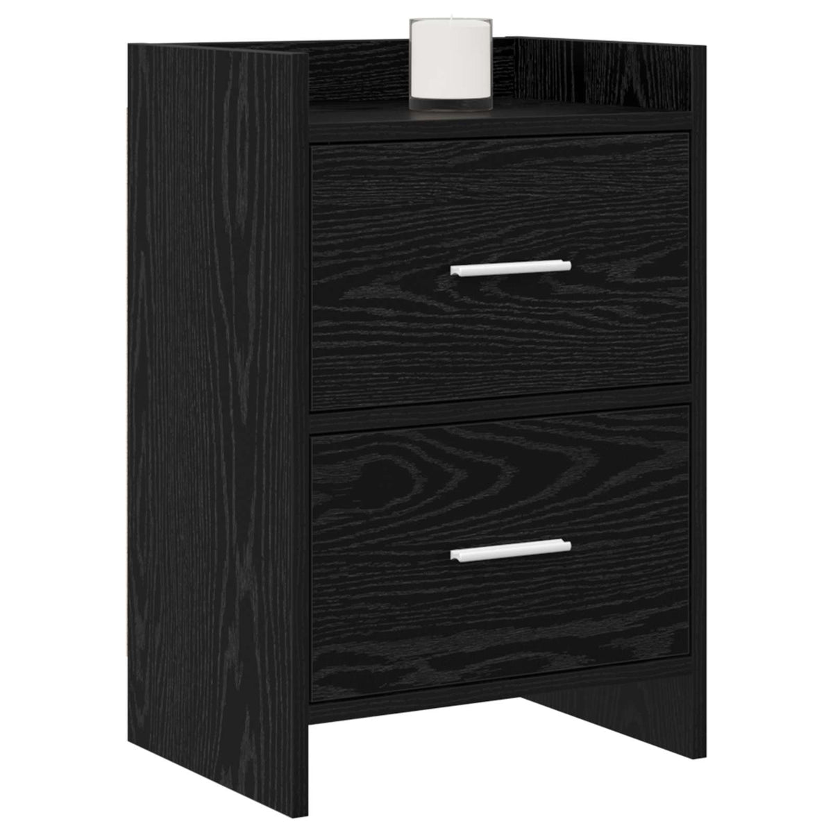Bedside Tables Black Oak 40 x 30 x 60 cm Engineered Wood