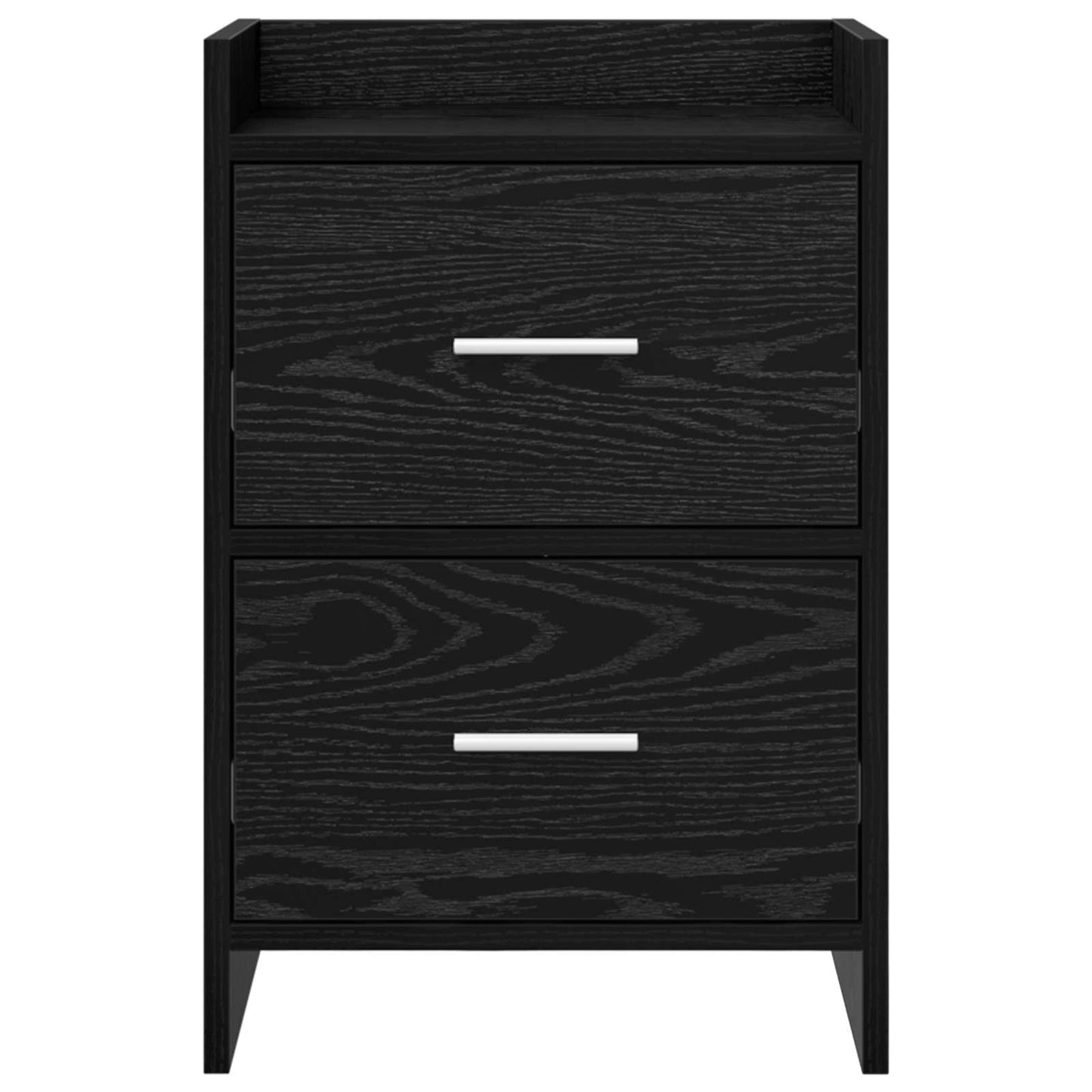 Bedside Tables 2 pcs Black Oak 40 x 30 x 60 cm Engineered Wood