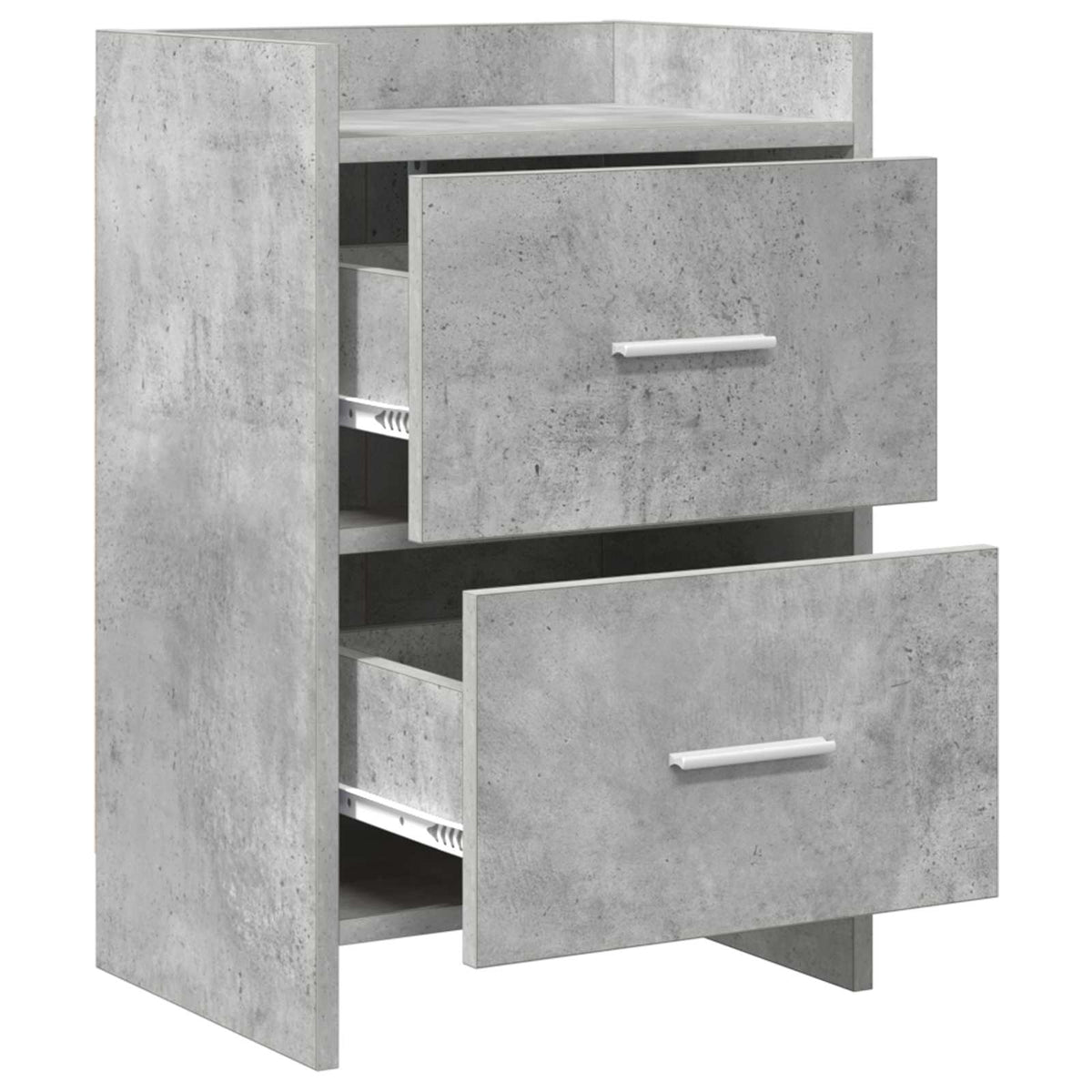 Bedside Tables 2 pcs Concrete Grey 40 x 30 x 60 cm