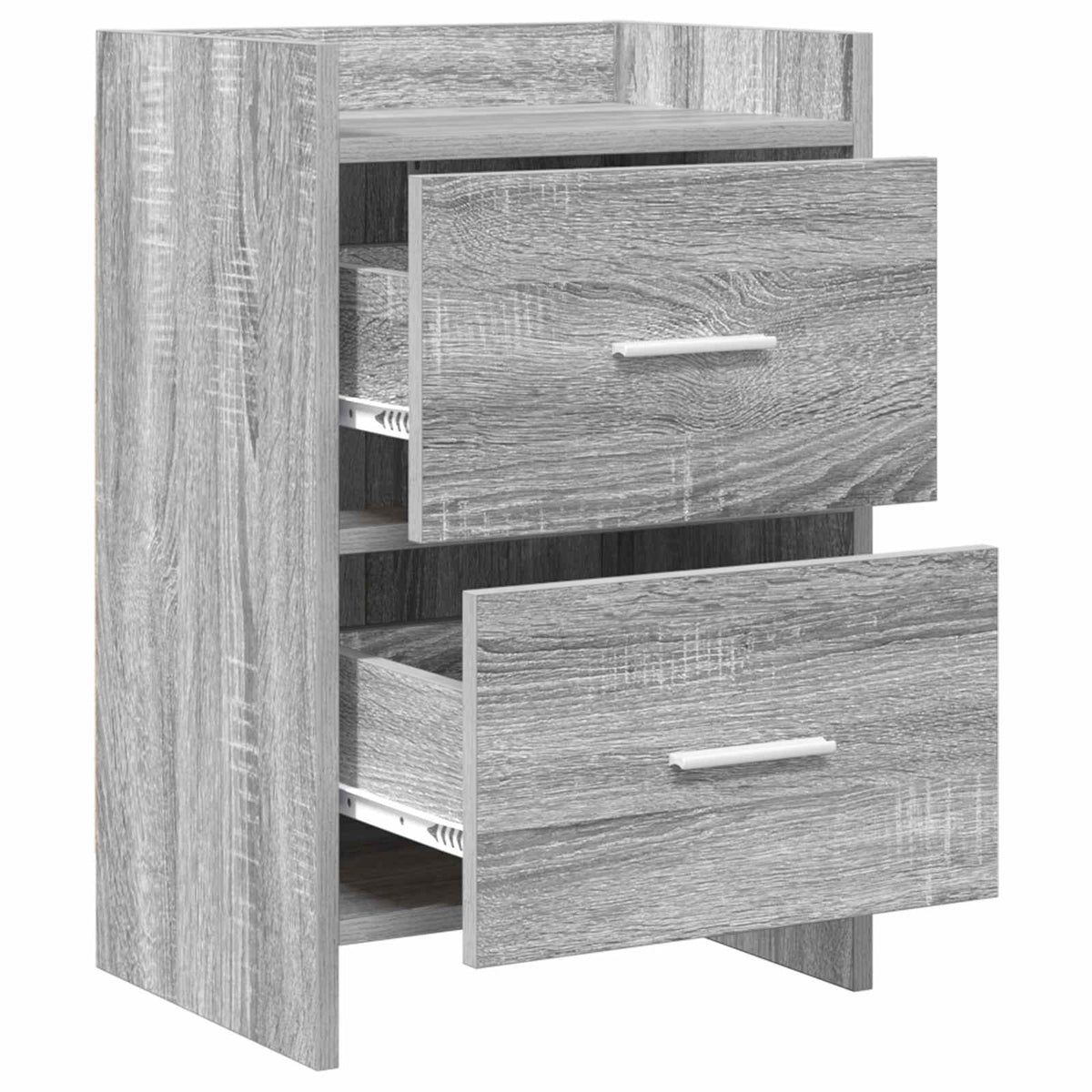Bedside Tables Grey Sonoma 40 x 30 x 60 cm Engineered Wood