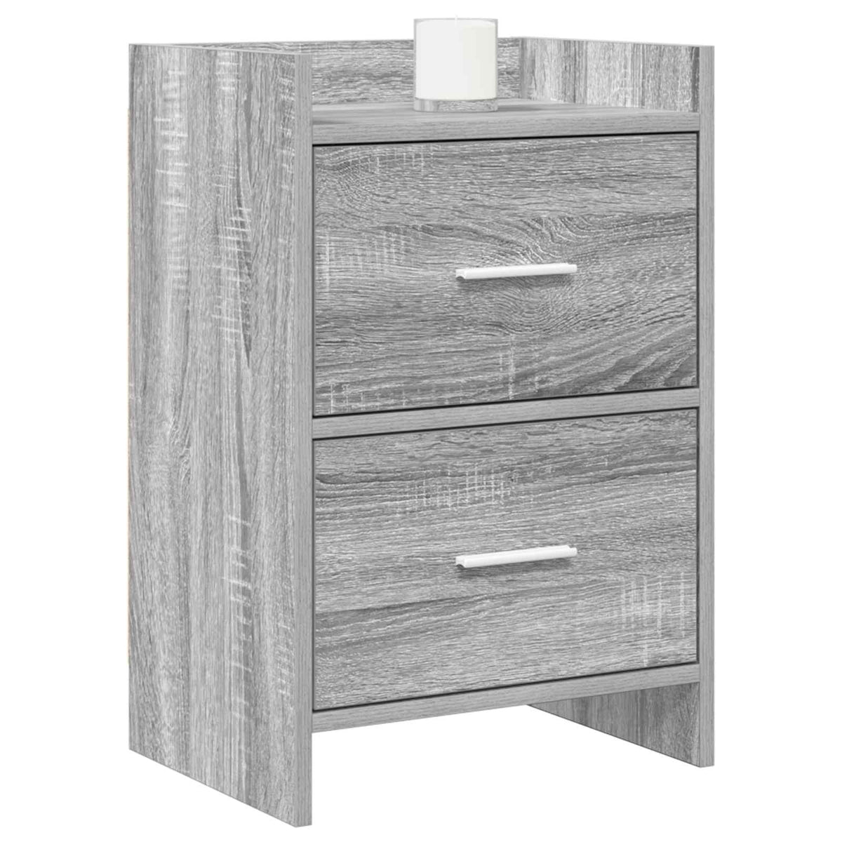 Bedside Tables Grey Sonoma 40 x 30 x 60 cm Engineered Wood