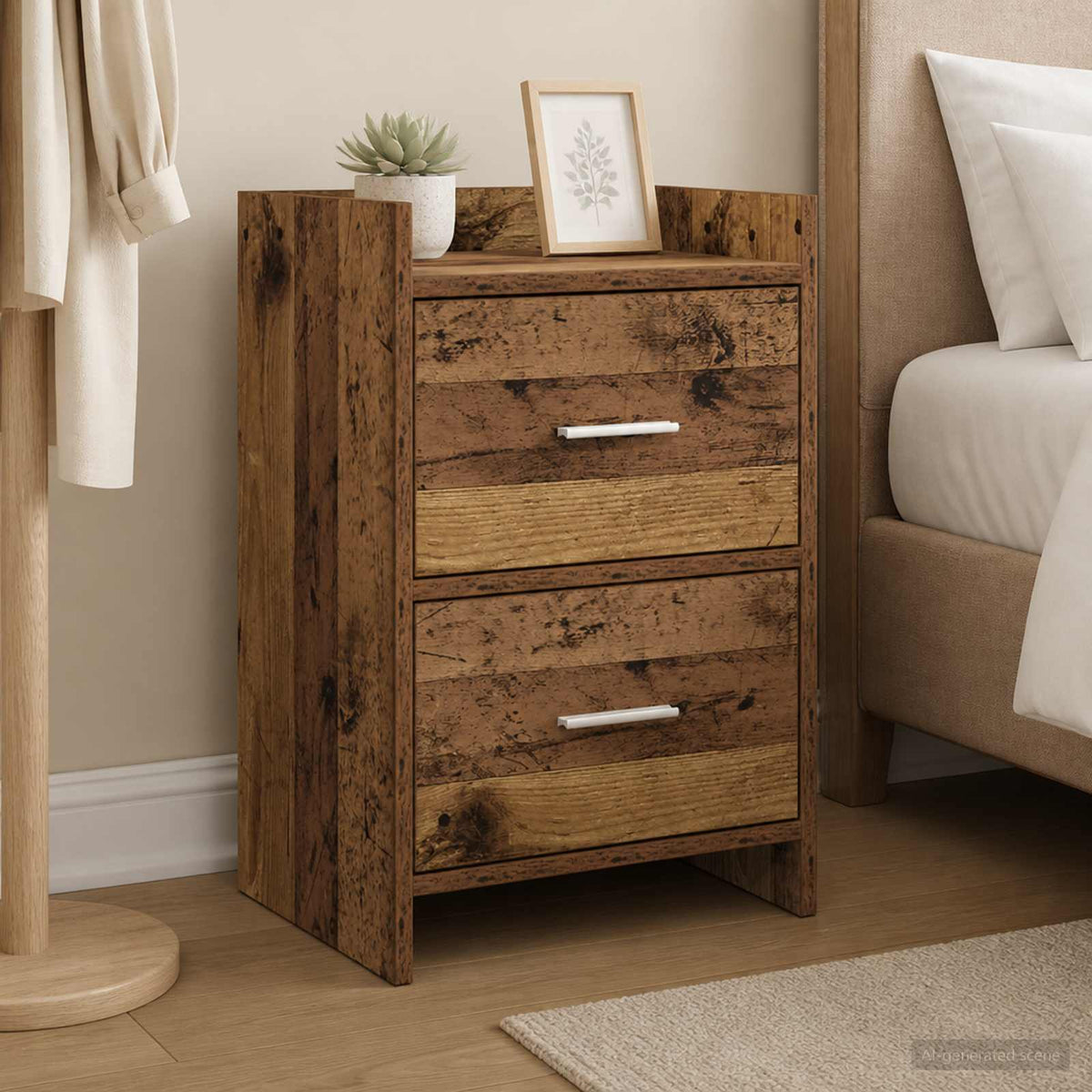 Bedside Tables 2 pcs Old Wood 40 x 30 x 60 cm Engineered Wood