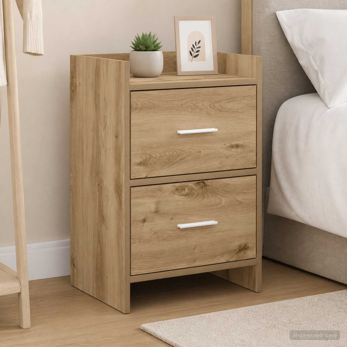 Bedside Tables Artisan Oak 40 x 30 x 60 cm Engineered Wood