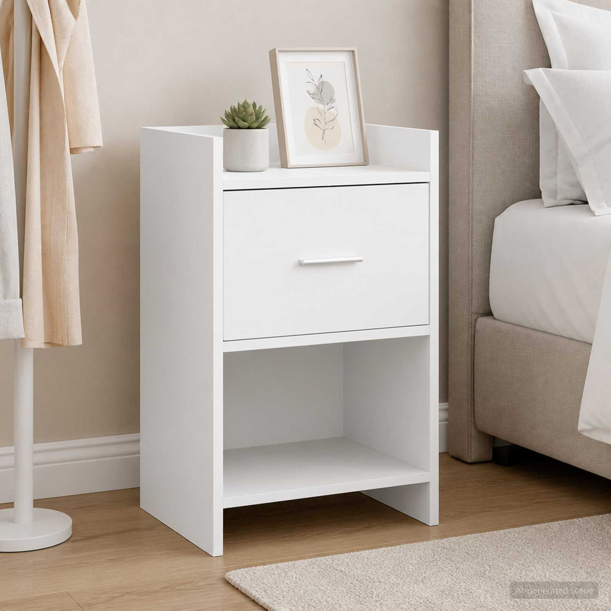 Bedside Tables 2 pcs White 40 x 30 x 60 cm Engineered Wood