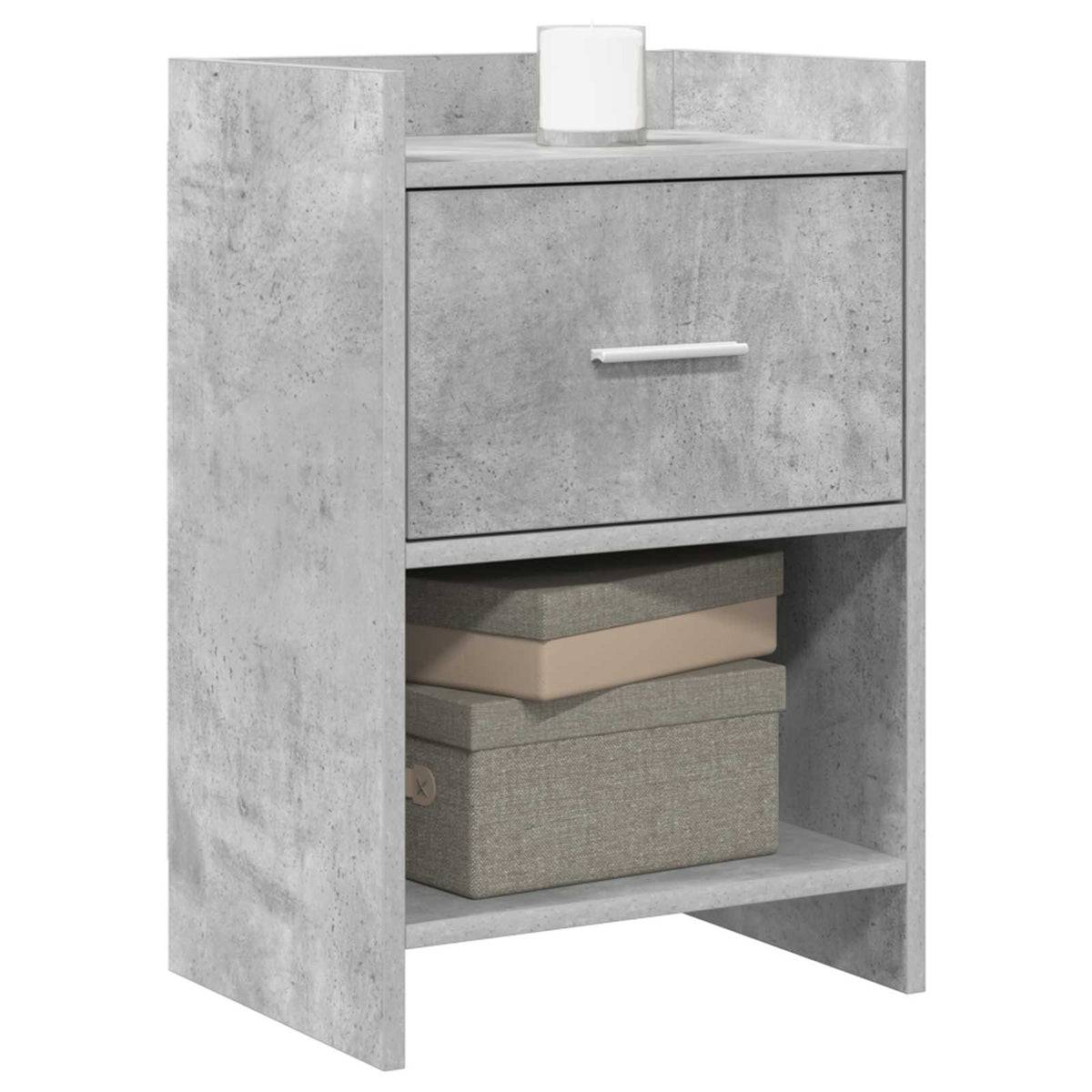 Bedside Tables Concrete Grey 40 x 30 x 60 cm Engineered Wood