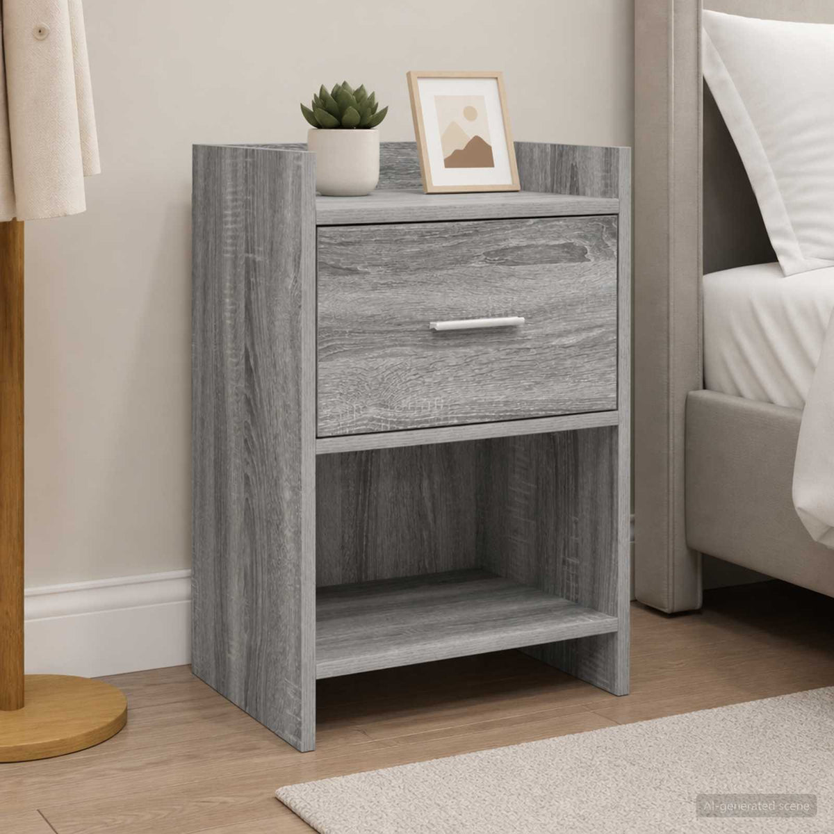Bedside Tables 2 pcs Grey Sonoma 40 x 30 x 60 cm