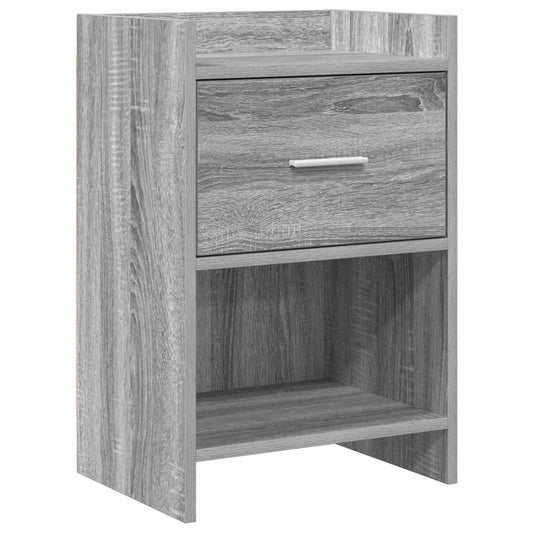 Bedside Tables Grey Sonoma 40 x 30 x 60 cm Engineered Wood