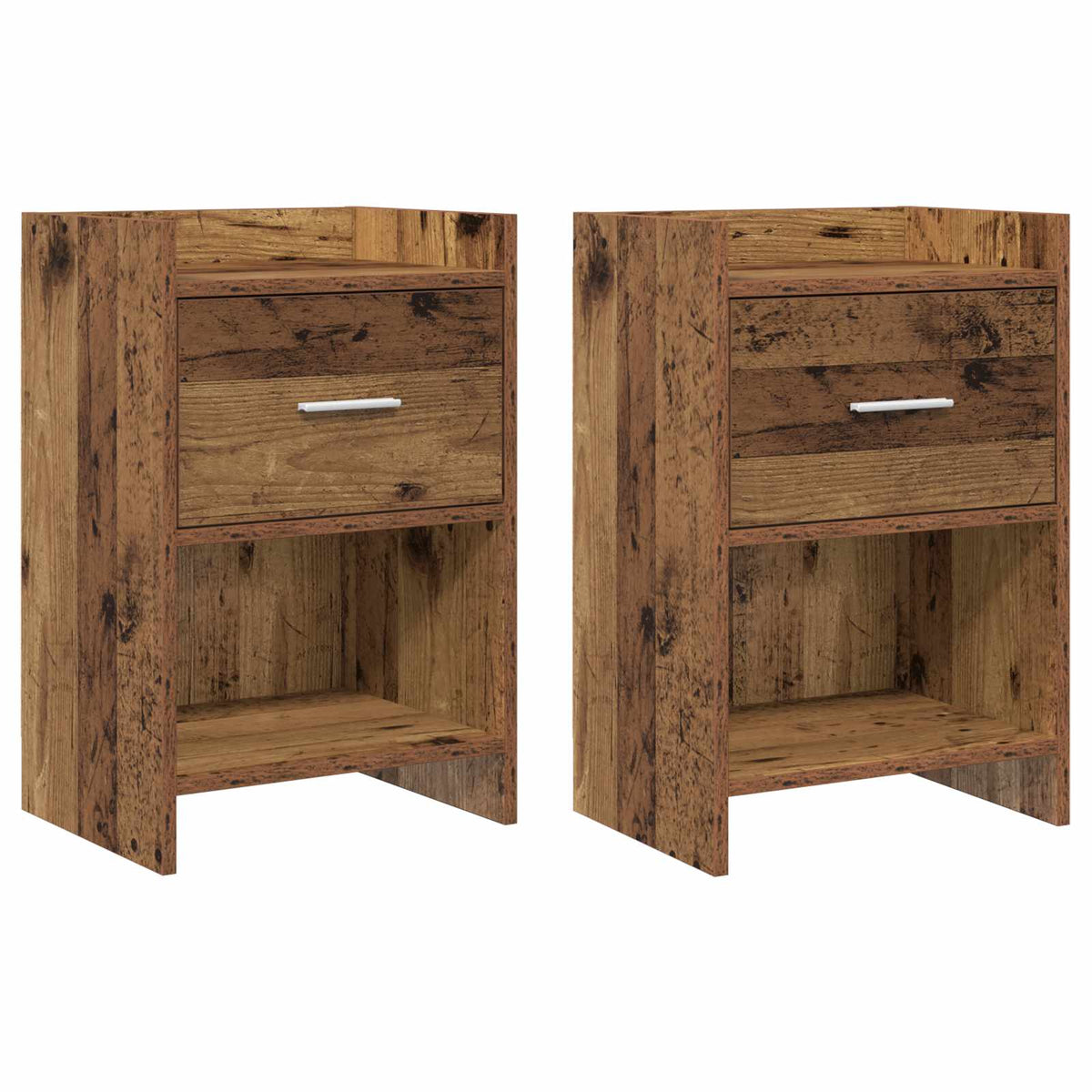 Bedside Tables 2 pcs Old Wood 40 x 30 x 60 cm Engineered Wood
