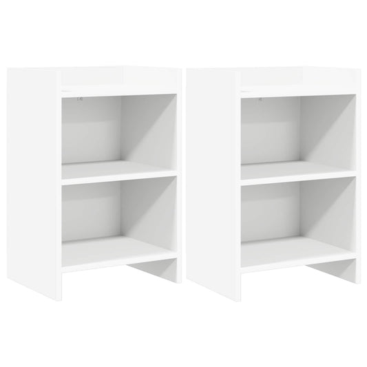 Bedside Tables 2 pcs White 40 x 30 x 60 cm Engineered Wood