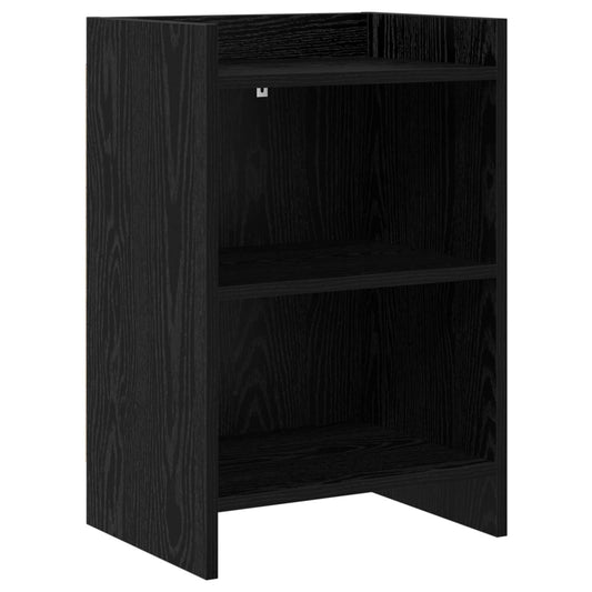 Bedside Tables Black Oak 40 x 30 x 60 cm Engineered Wood