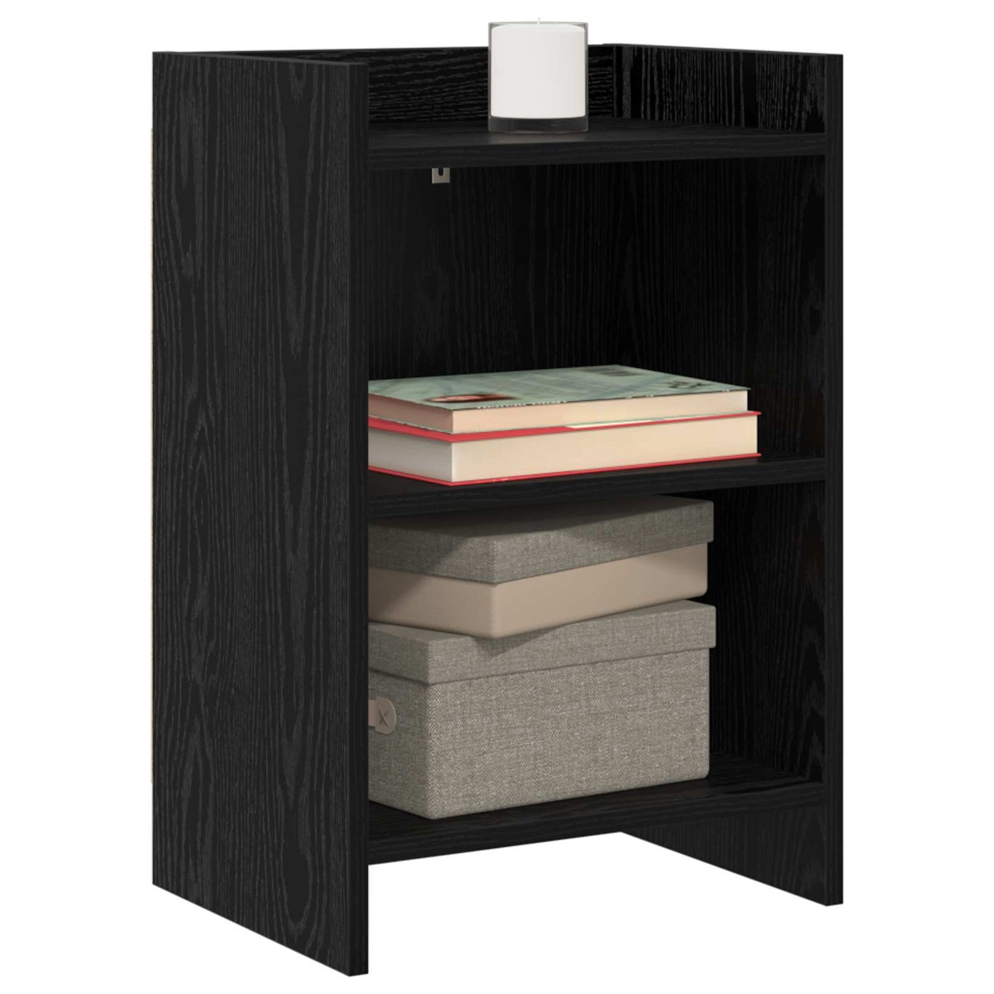 Bedside Tables Black Oak 40 x 30 x 60 cm Engineered Wood