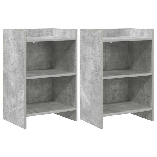 Bedside Tables 2 pcs Concrete Grey 40 x 30 x 60 cm