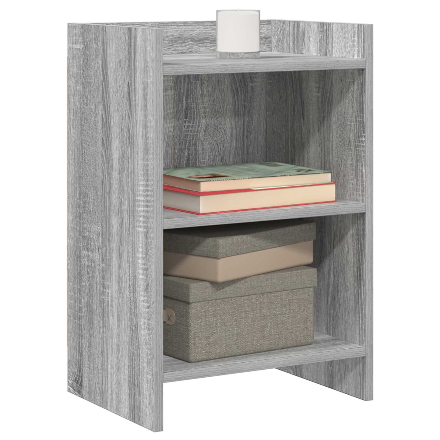 Bedside Tables Grey Sonoma 40 x 30 x 60 cm Engineered Wood