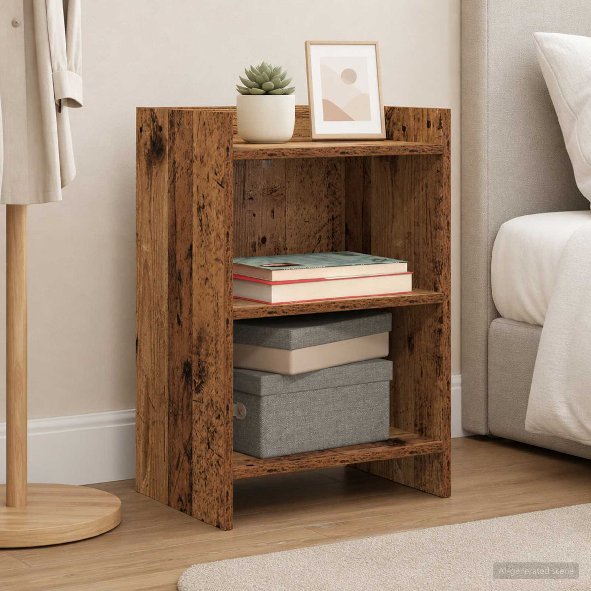 Bedside Tables Old Wood 40 x 30 x 60 cm Engineered Wood