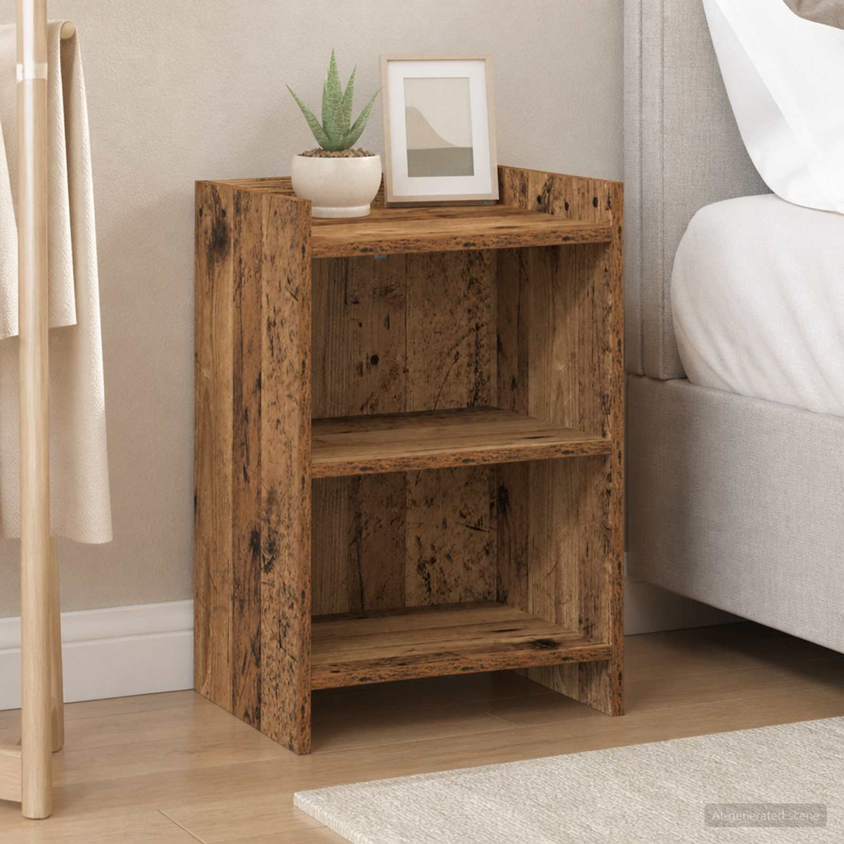 Bedside Tables Old Wood 40 x 30 x 60 cm Engineered Wood