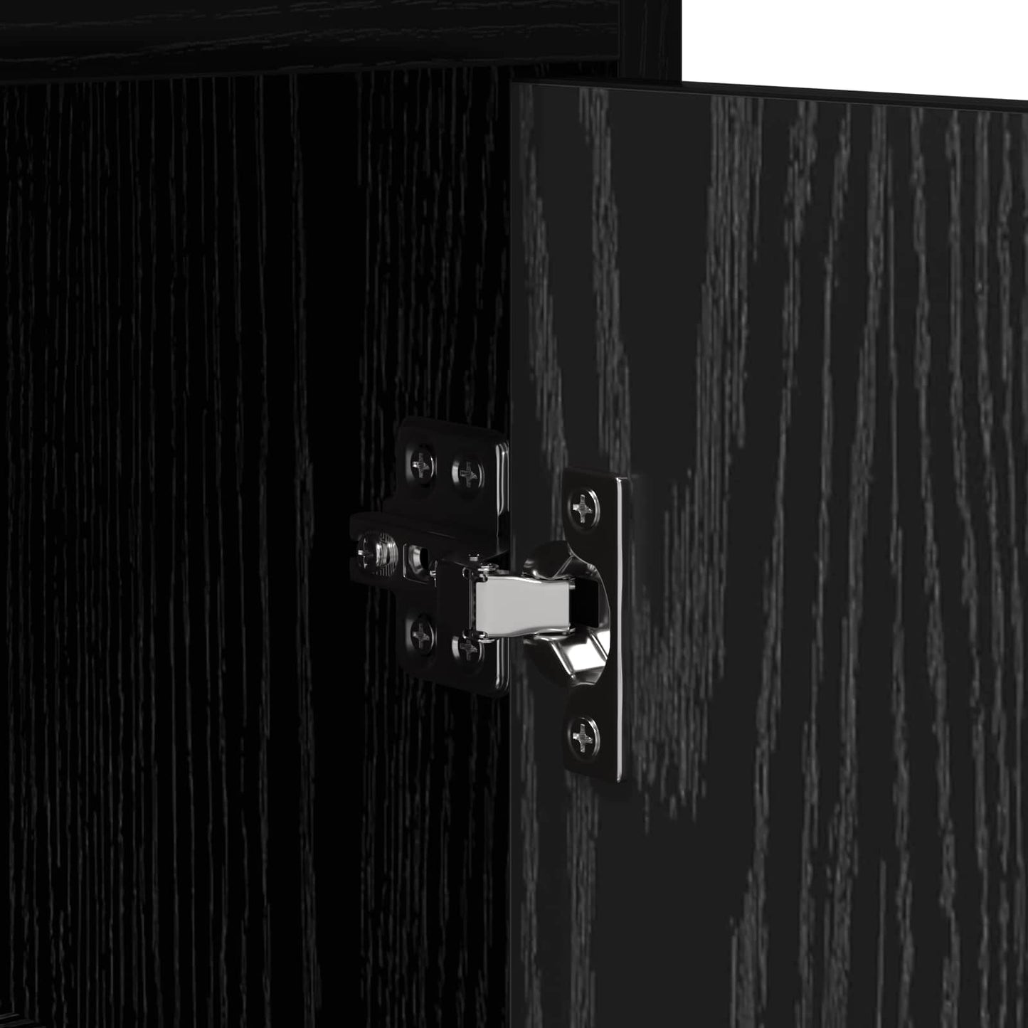Bedside Tables Black Oak 40 x 30 x 60 cm Engineered Wood