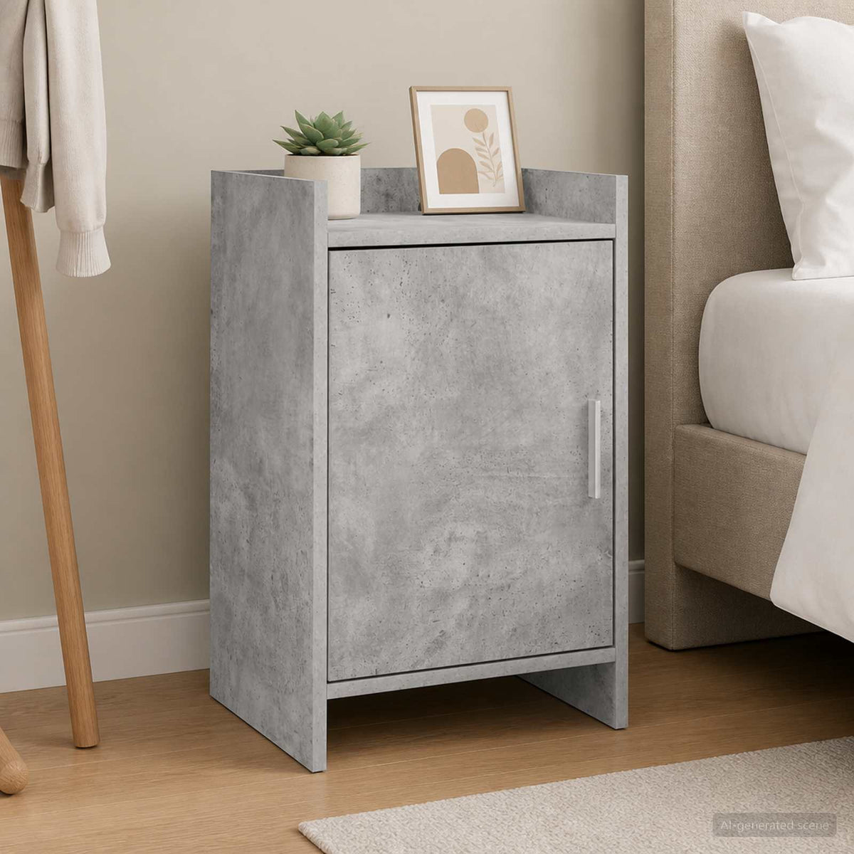 Bedside Tables Concrete Grey 40 x 30 x 60 cm Engineered Wood