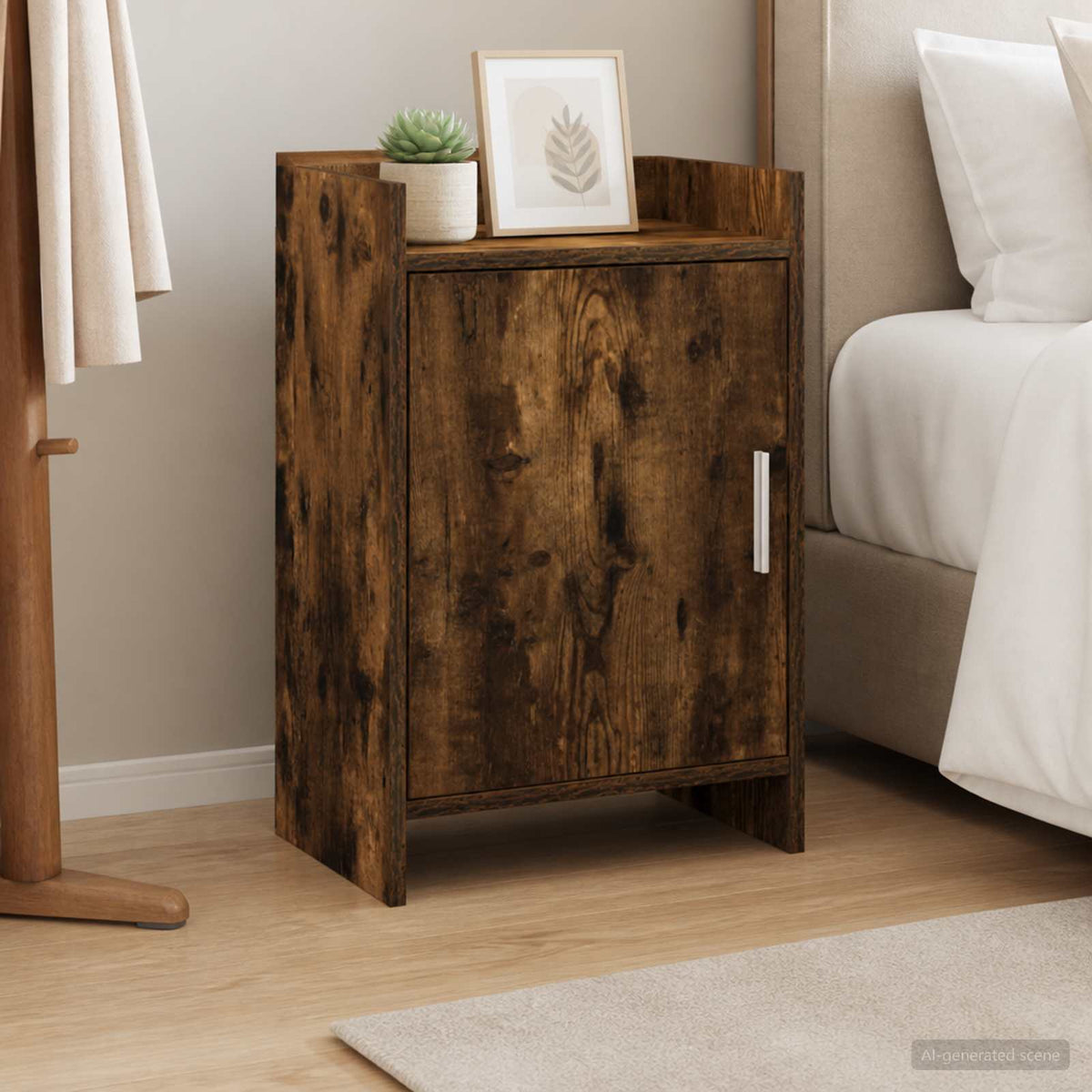 Bedside Tables Smoked Oak 40 x 30 x 60 cm Engineered Wood