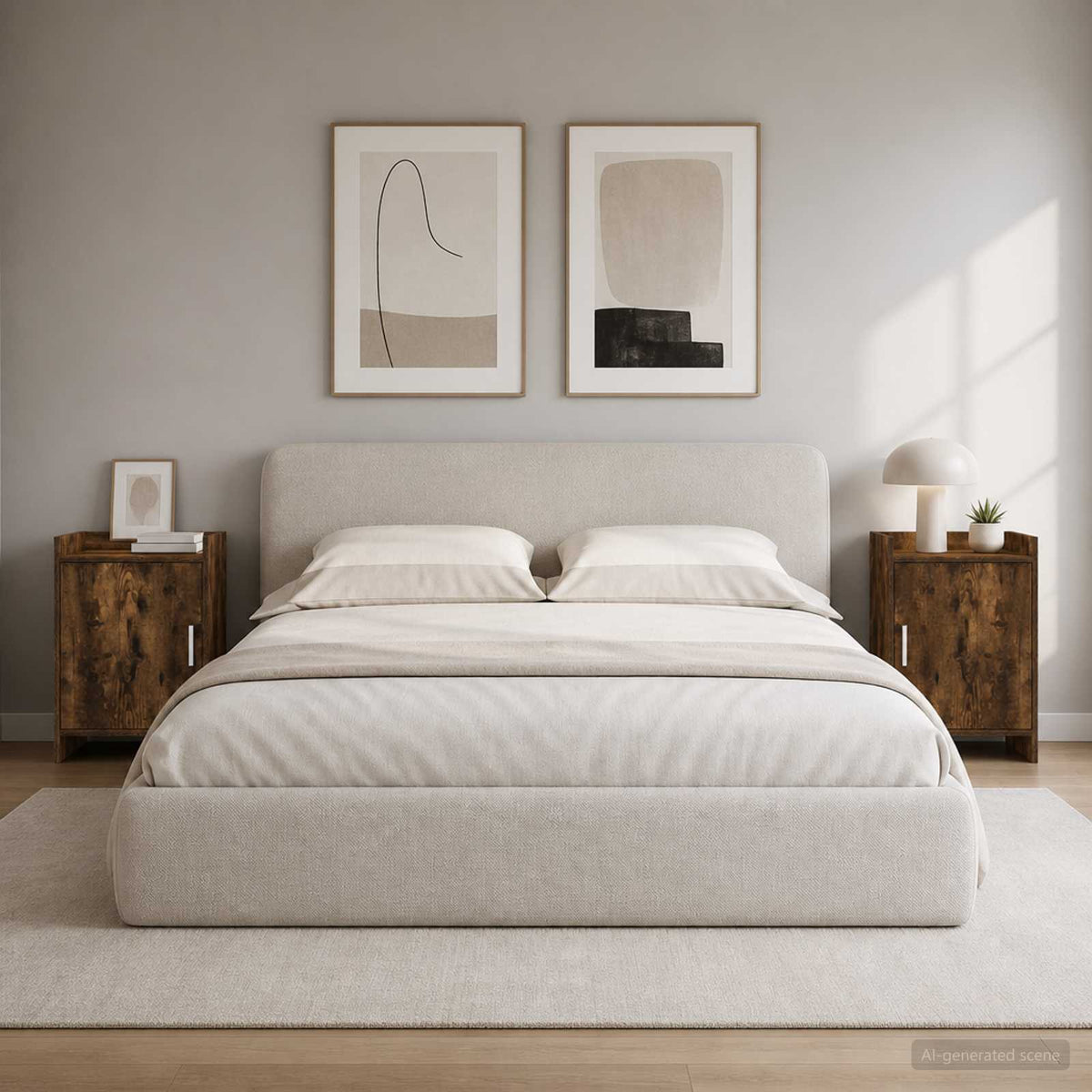 Bedside Tables 2 pcs Smoked Oak 40 x 30 x 60 cm Engineered Wood