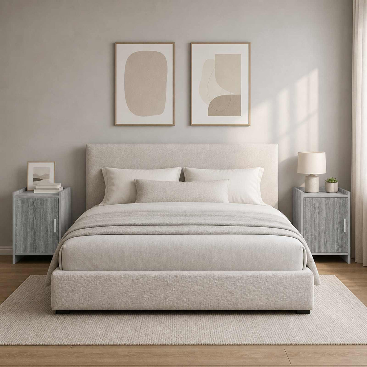 Bedside Tables 2 pcs Grey Sonoma 40 x 30 x 60 cm