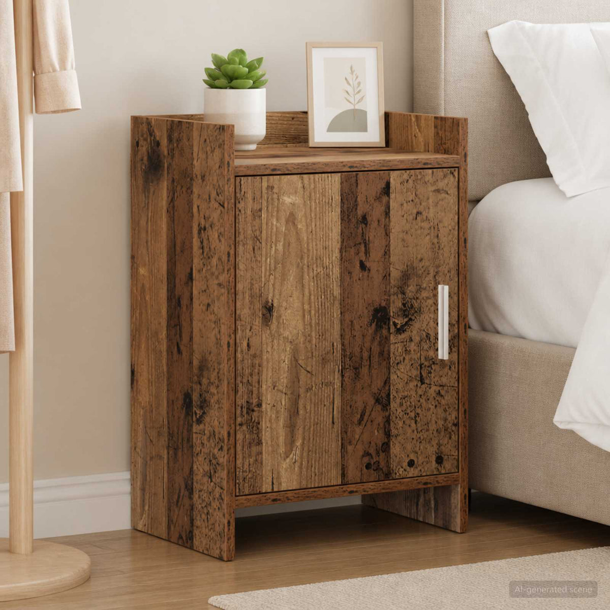 Bedside Tables Old Wood 40 x 30 x 60 cm Engineered Wood
