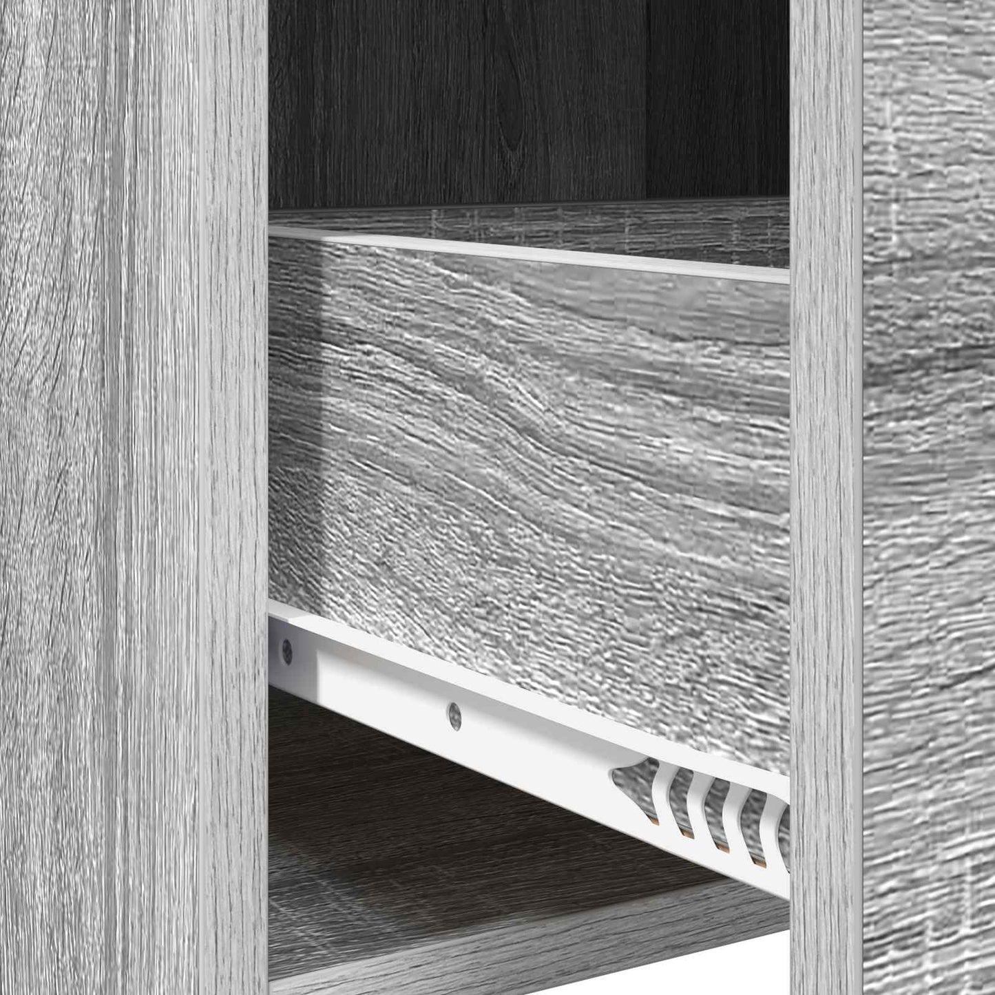 Bedside Tables Grey Sonoma 40 x 36 x 70 cm Engineered Wood