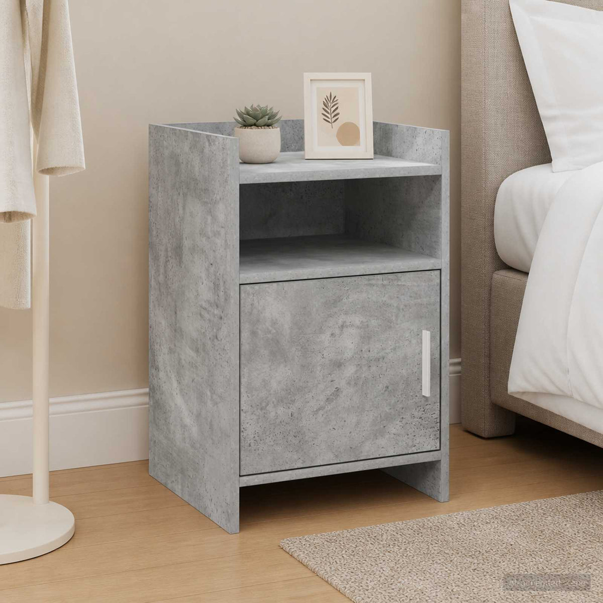 Bedside Tables 2 pcs Concrete Grey 40 x 36 x 60 cm