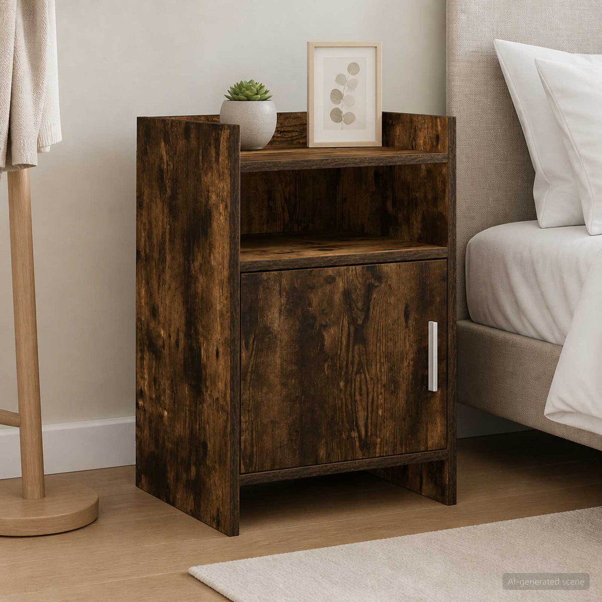 Bedside Tables Smoked Oak 40 x 36 x 60 cm Engineered Wood