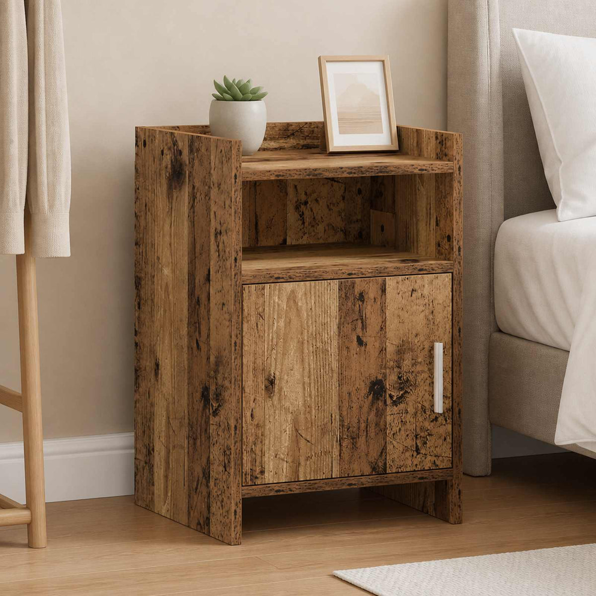 Bedside Tables Old Wood 40 x 36 x 60 cm Engineered Wood