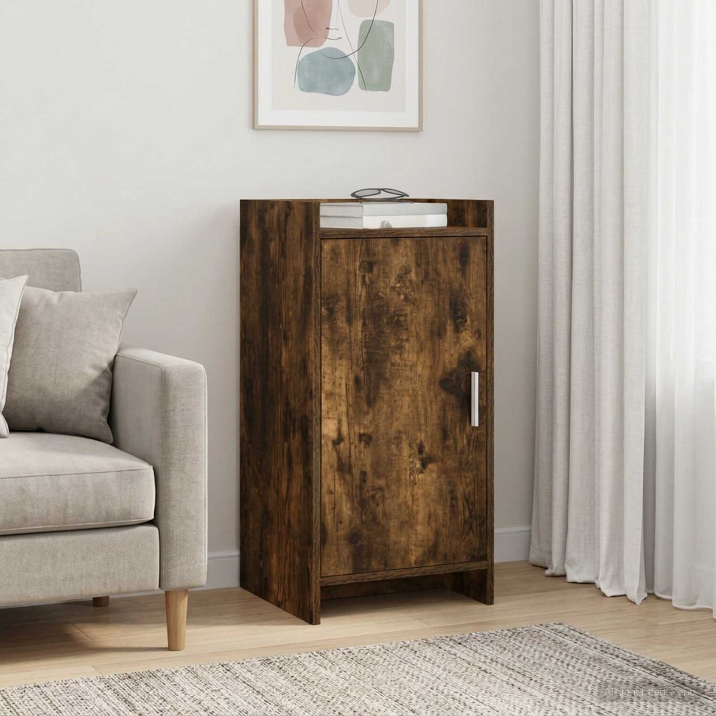 Sideboard Smoked Oak 40 x 36 x 80 cm Engineered Wood