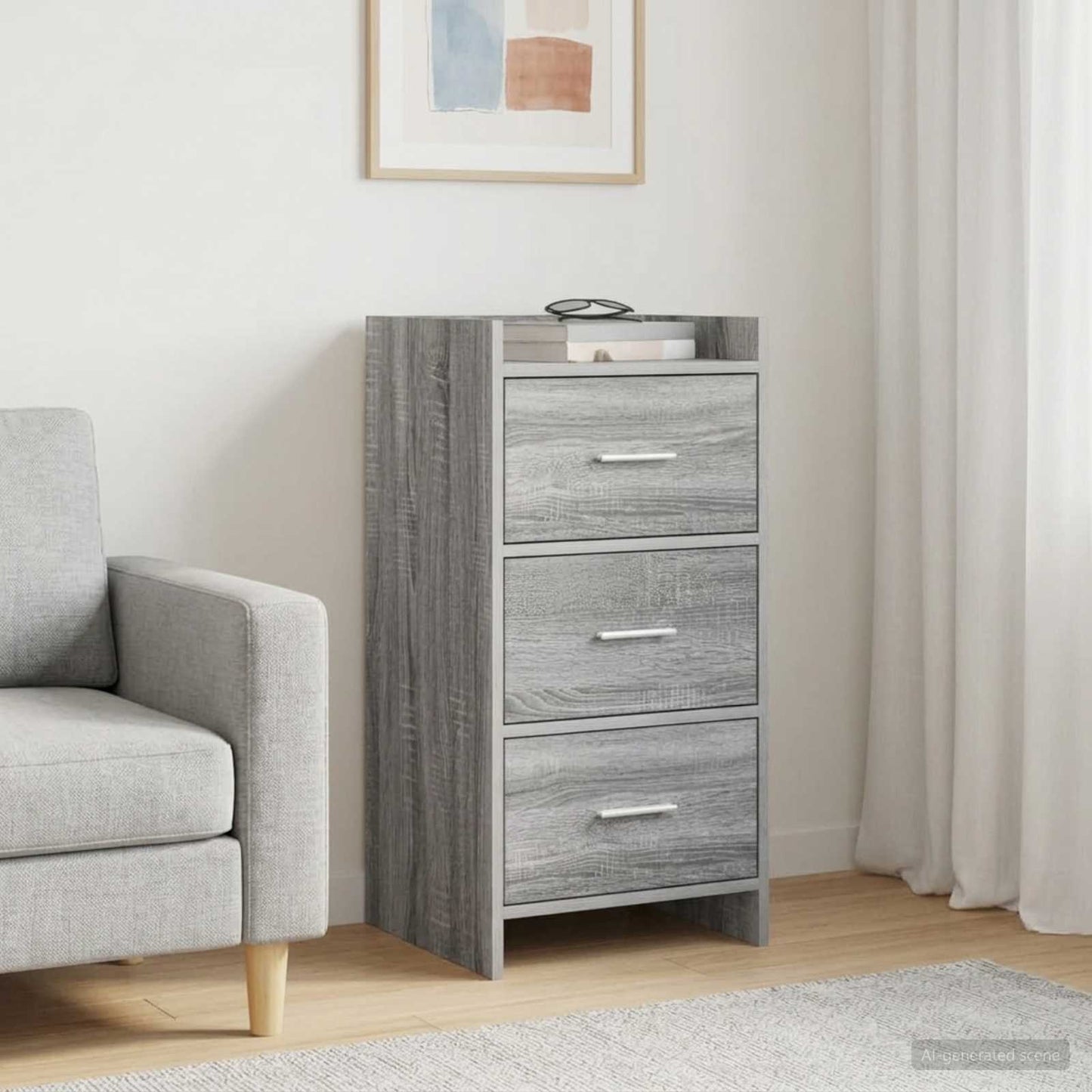 Sideboard Grey Sonoma 40 x 36 x 80 cm Engineered Wood