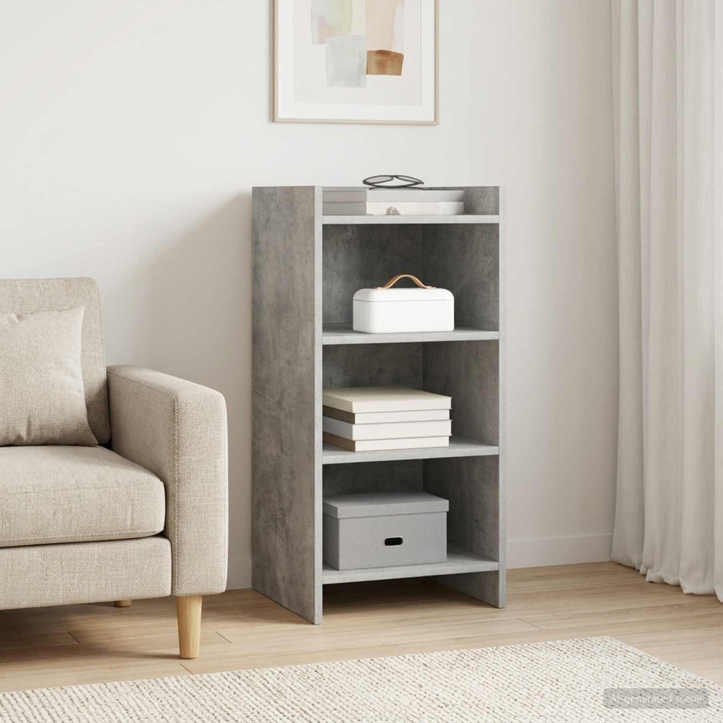 Sideboard Concrete Grey 40 x 36 x 80 cm Engineered Wood
