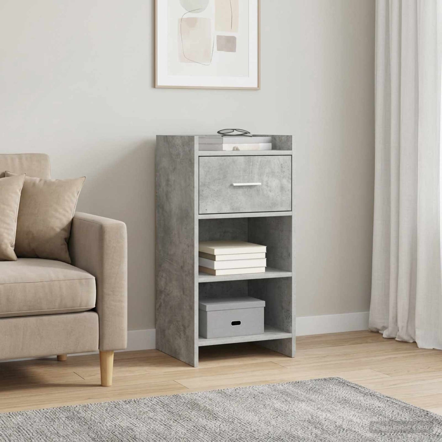 Sideboard Concrete Grey 40 x 36 x 80 cm Engineered Wood
