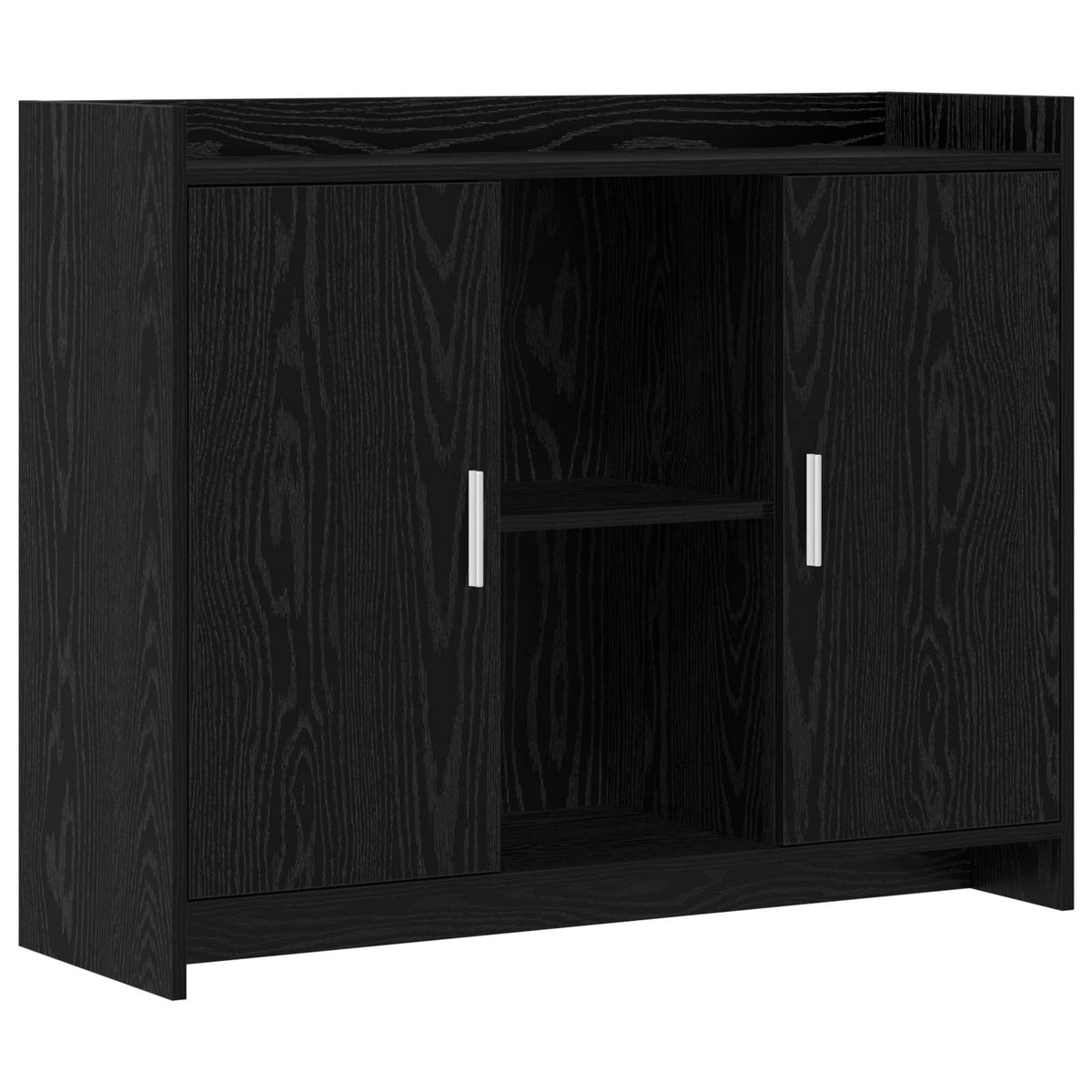 Sideboard Black Oak 98.5 x 33 x 80 cm Engineered Wood