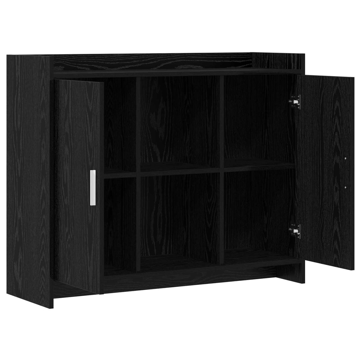Sideboard Black Oak 98.5 x 33 x 80 cm Engineered Wood