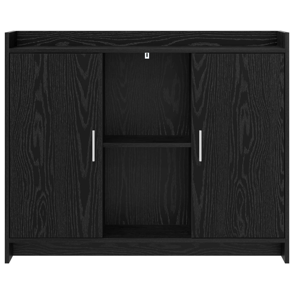 Sideboard Black Oak 98.5 x 33 x 80 cm Engineered Wood