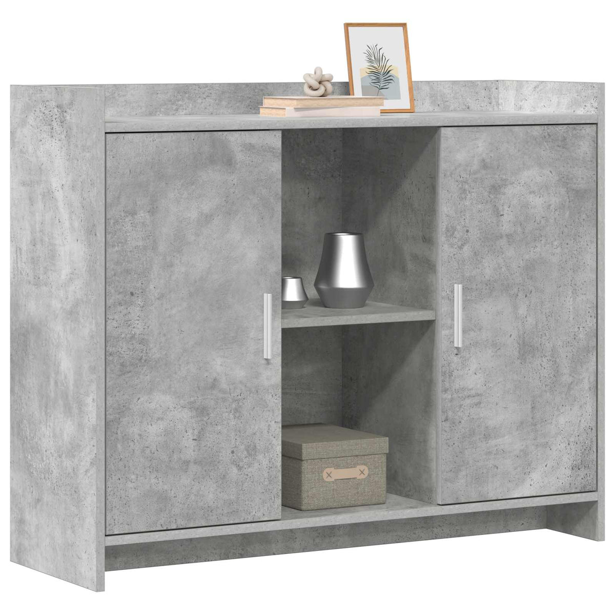 Sideboard Concrete Grey 98.5 x 33 x 80 cm Engineered Wood