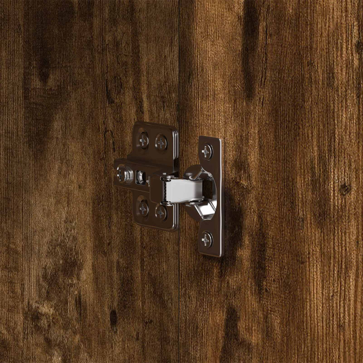 Sideboard Smoked Oak 98.5 x 33 x 80 cm Engineered Wood