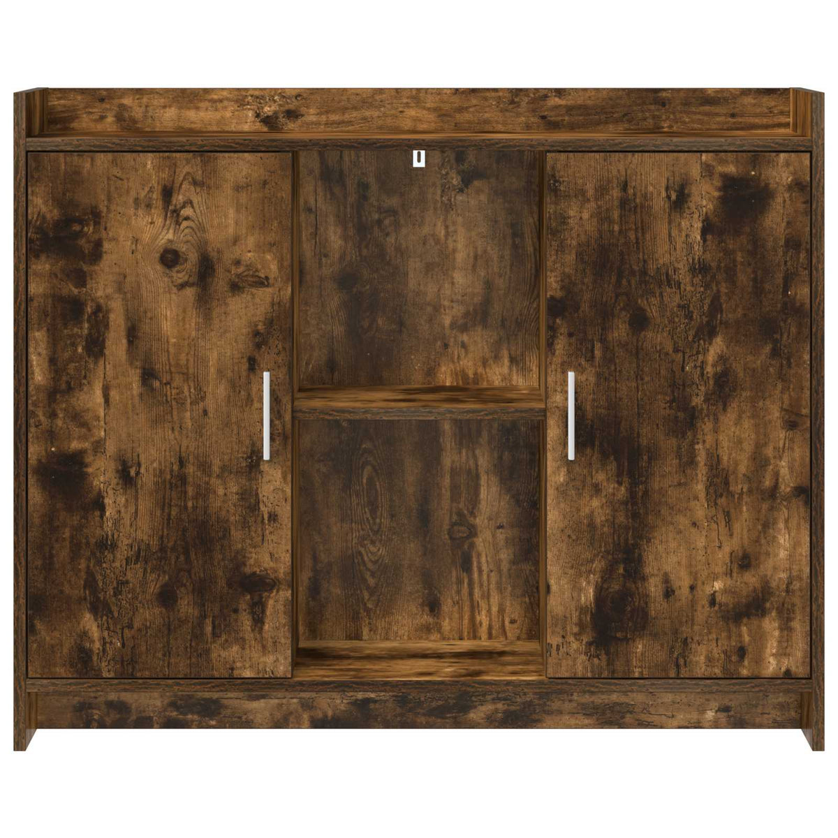 Sideboard Smoked Oak 98.5 x 33 x 80 cm Engineered Wood