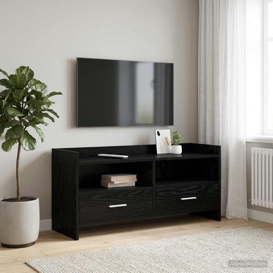 TV Cabinet 100 x 33 x 47 cm Black Oak Engineered Wood
