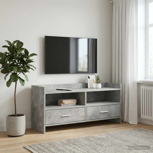 TV Cabinet 100 x 33 x 47 cm Concrete Grey Engineered Wood