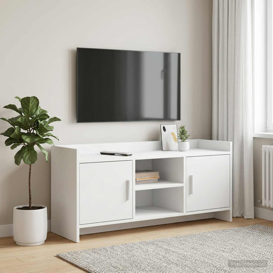 TV Cabinet 102 x 33 x 47 cm White Engineered Wood