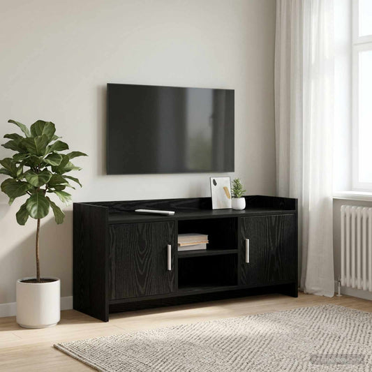 TV Cabinet 102 x 33 x 47 cm Black Oak Engineered Wood