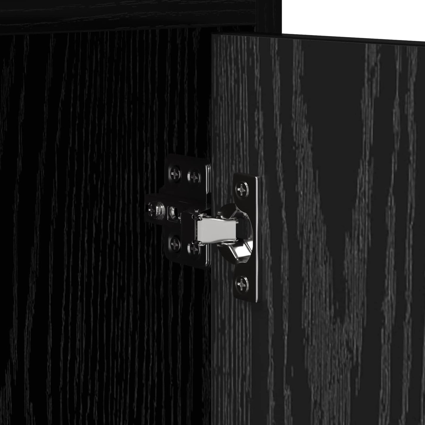 TV Cabinet 130 x 33 x 47 cm Black Oak Engineered Wood