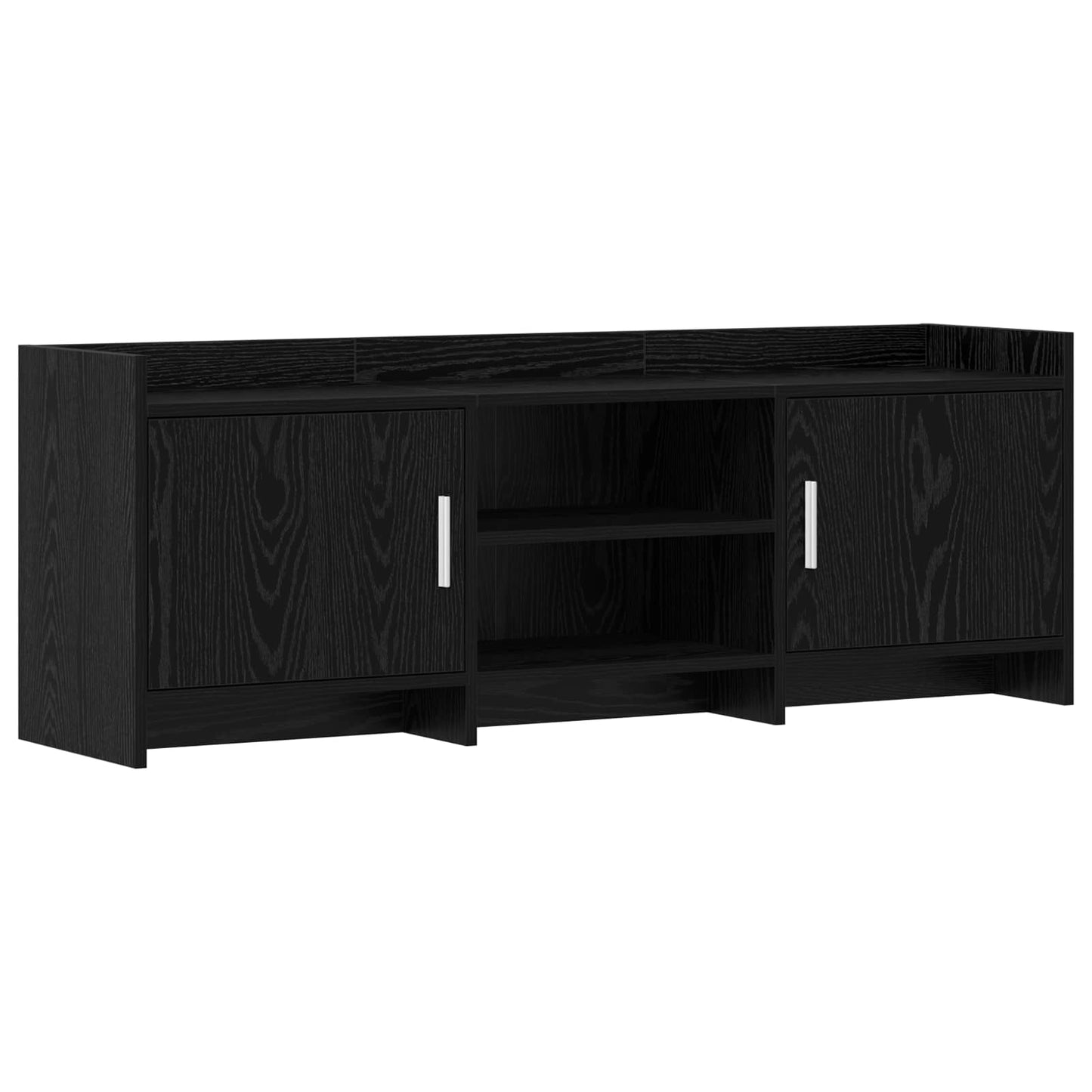 TV Cabinet 130 x 33 x 47 cm Black Oak Engineered Wood
