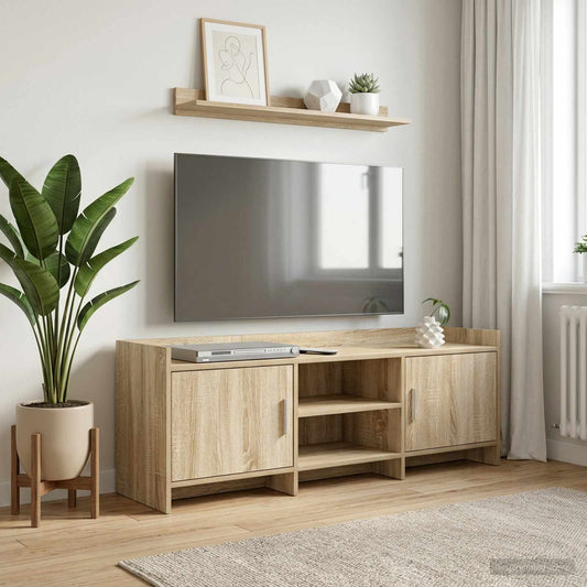 TV Cabinet 130 x 33 x 47 cm Sonoma Oak Engineered Wood