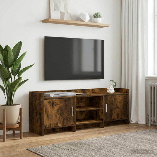 TV Cabinet 130 x 33 x 47 cm Smoked Oak Engineered Wood